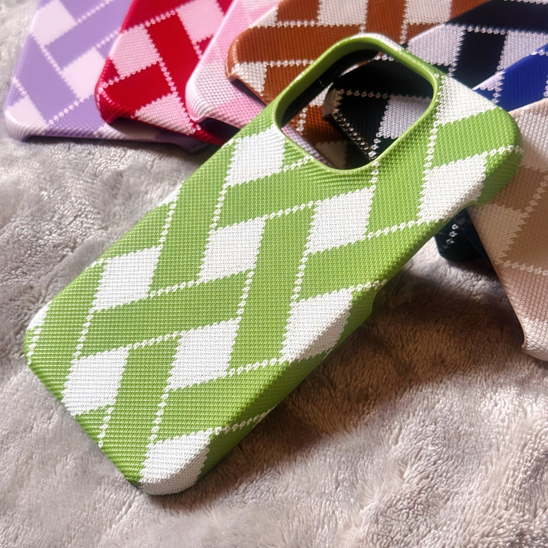 Brown Woven iPhone Case