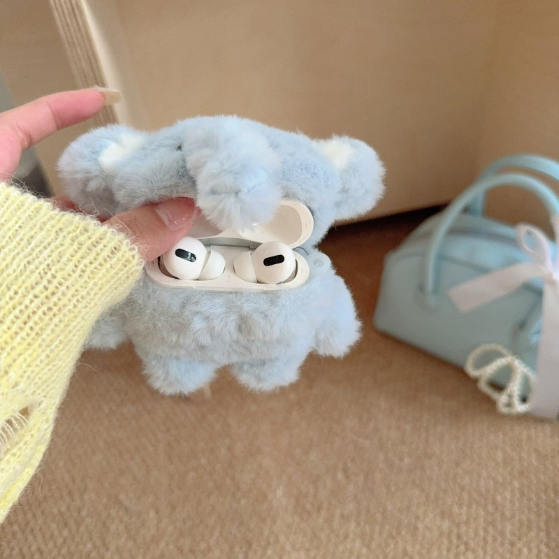 Adorable Plush Baby Elephant AirPods Case
