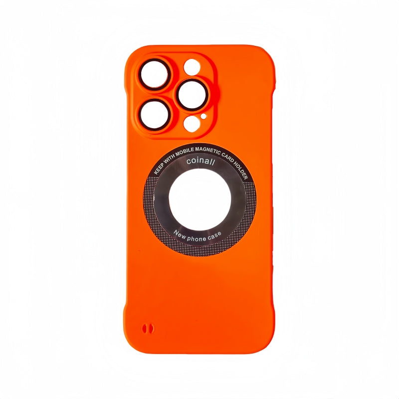 Orange Semi-edge Magnetic iPhone Case