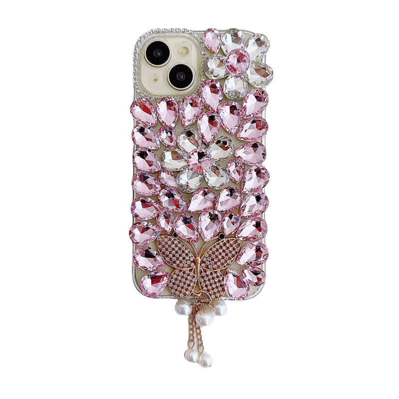 Sparkling Large Rhinestones Butterfly iPhone Case