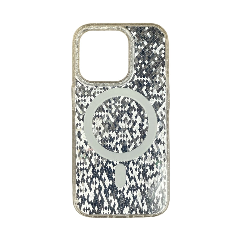 Silver Reflective Magnetic iPhone Case