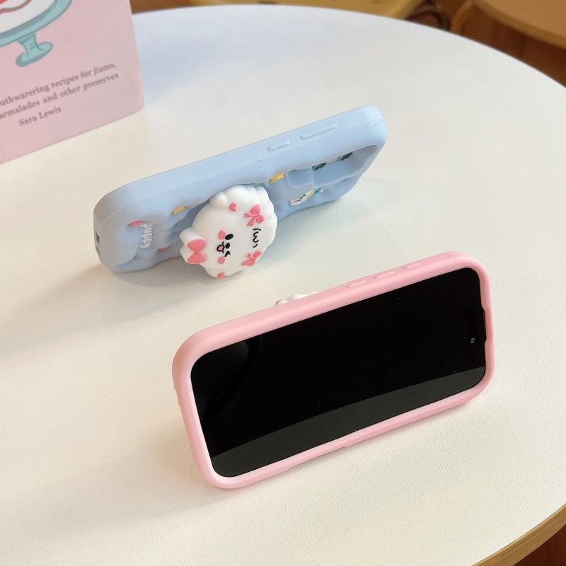 Bow-tie Puppy Sumsung Phone Case With Stand