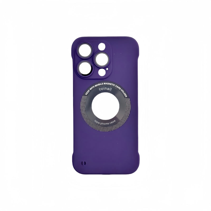 Purple Semi-edge Magnetic iPhone Case