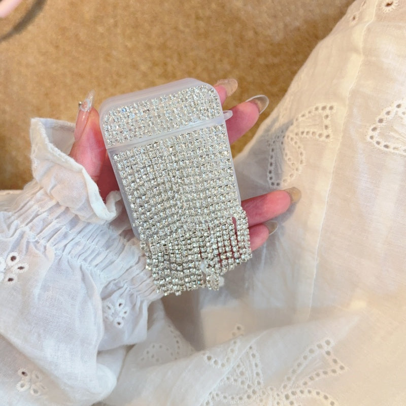 Rhinestone Chain Tassel AirPods Case