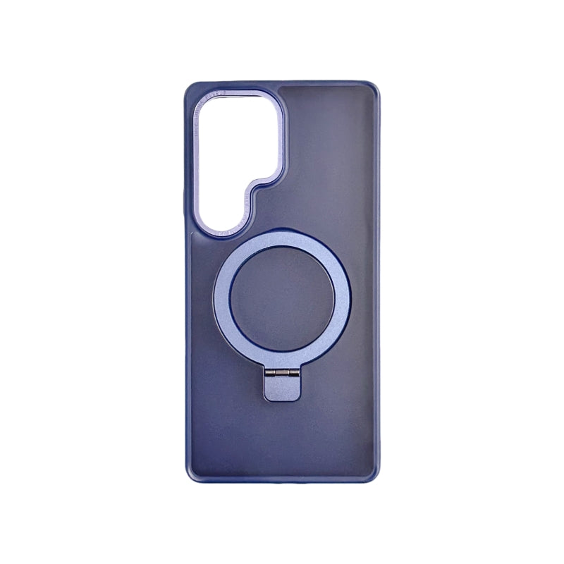 Navy Blue Magnetic Sumsung Phone Case With Stand