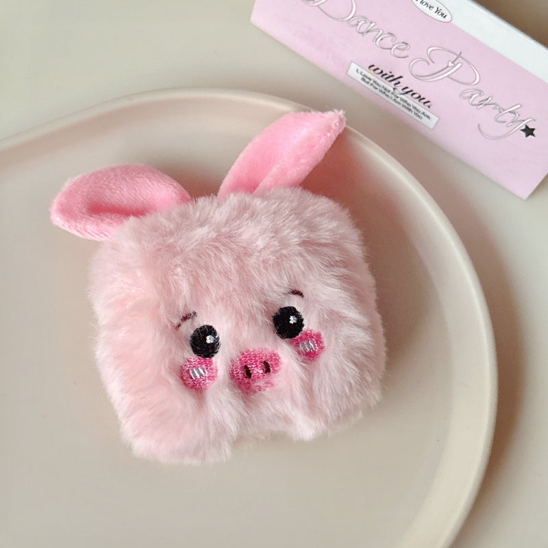 Adorable Little Pig Fuzzy AirPods Case
