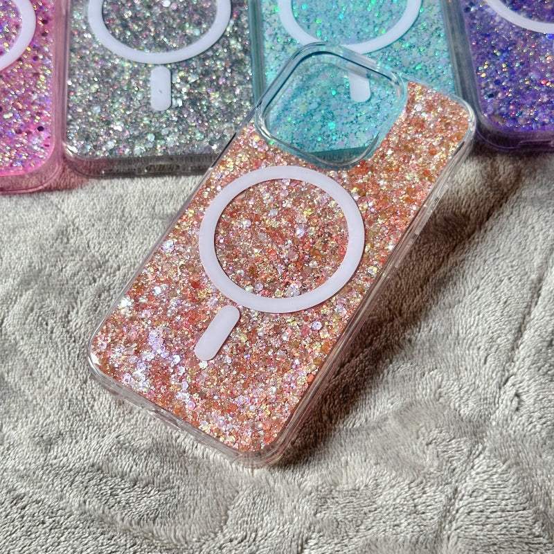 Blue Shiny Magnetic iPhone Case