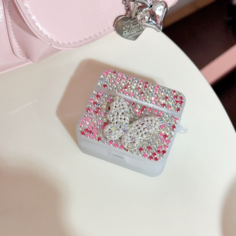 Rhinestone Pearl Butterflyl AirPods Case