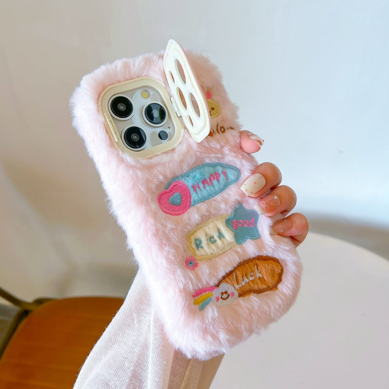 Joy & Fortune Lucky Fuzzy Pink iPhone Case
