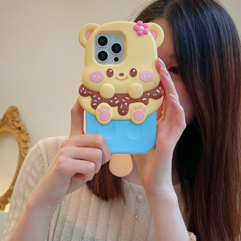 Cute Ice Cream Bear iPhone Case