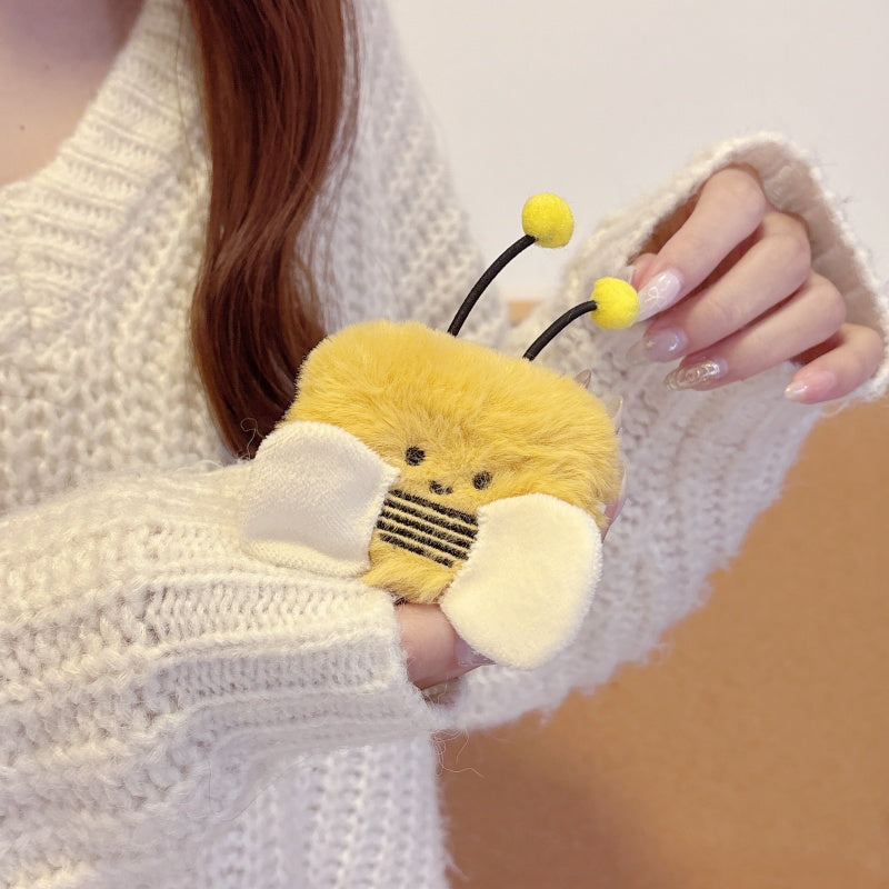 Adorable Bee Fuzzy AirPods Case