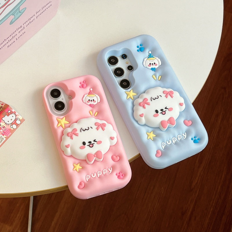 Bow-tie Puppy iPhone Case With Stand