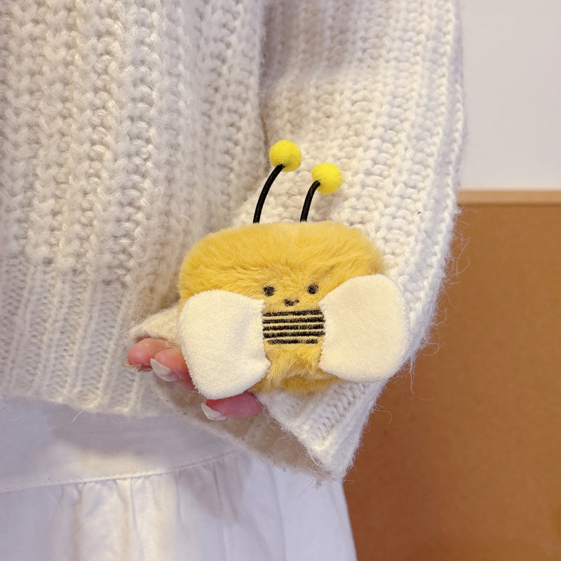 Adorable Bee Fuzzy AirPods Case