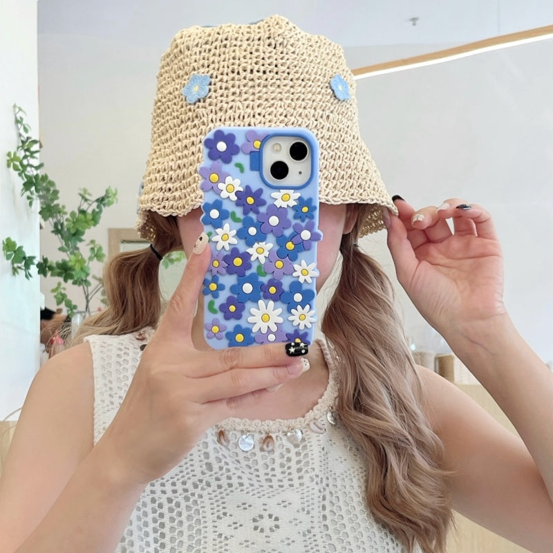 Blue Floral iPhone Case