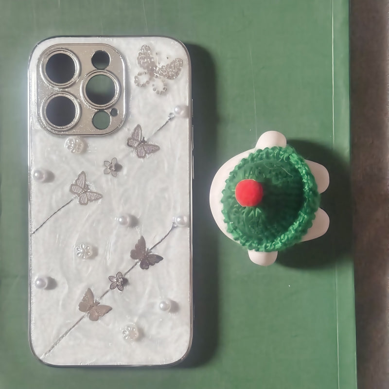 Butterfly Pearl Sparkling iPhone Case