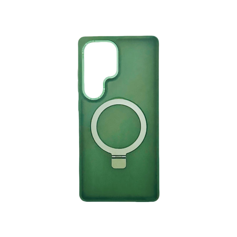 Green Magnetic Sumsung Phone Case With Stand