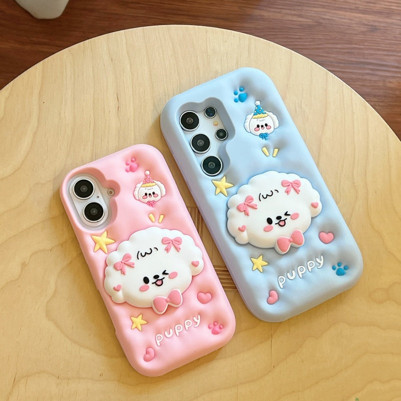 Bow-tie Puppy Sumsung Phone Case With Stand