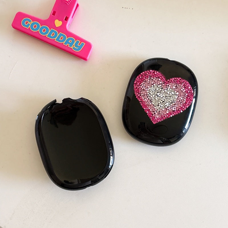 Sparkling Heart Transparent AirPods Max Case