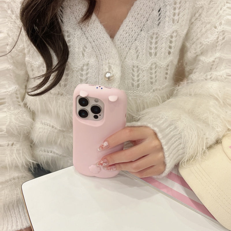 Pancake Lazy Bunny iPhone Case