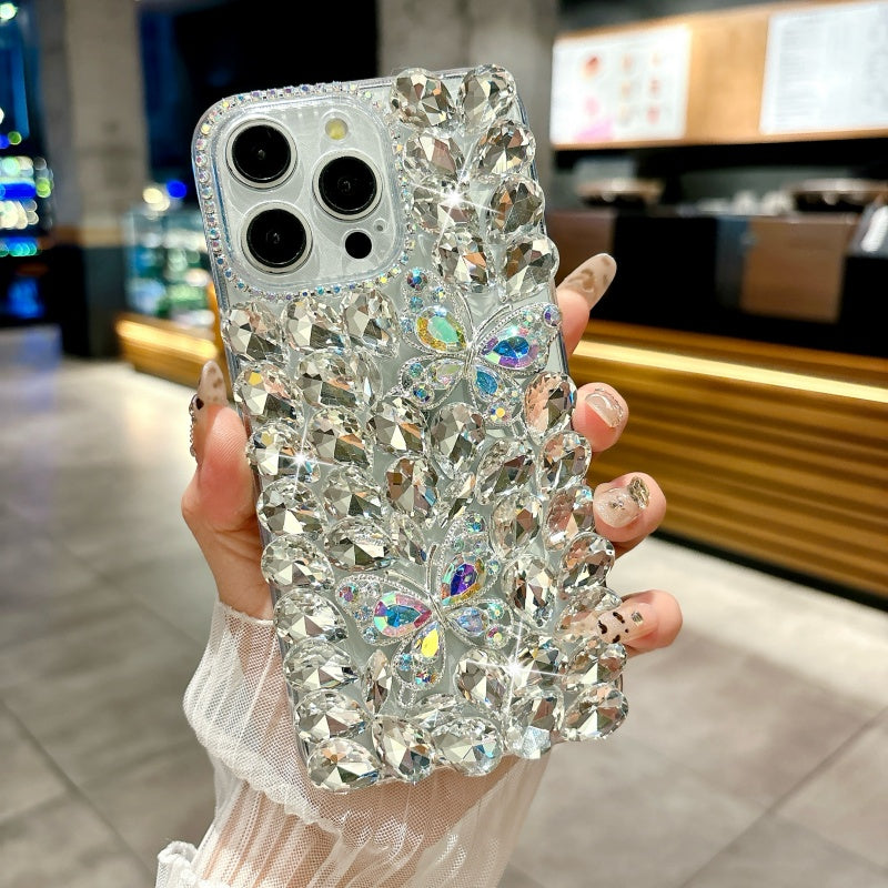 Sparkling Rhinestones Butterfly iPhone Case