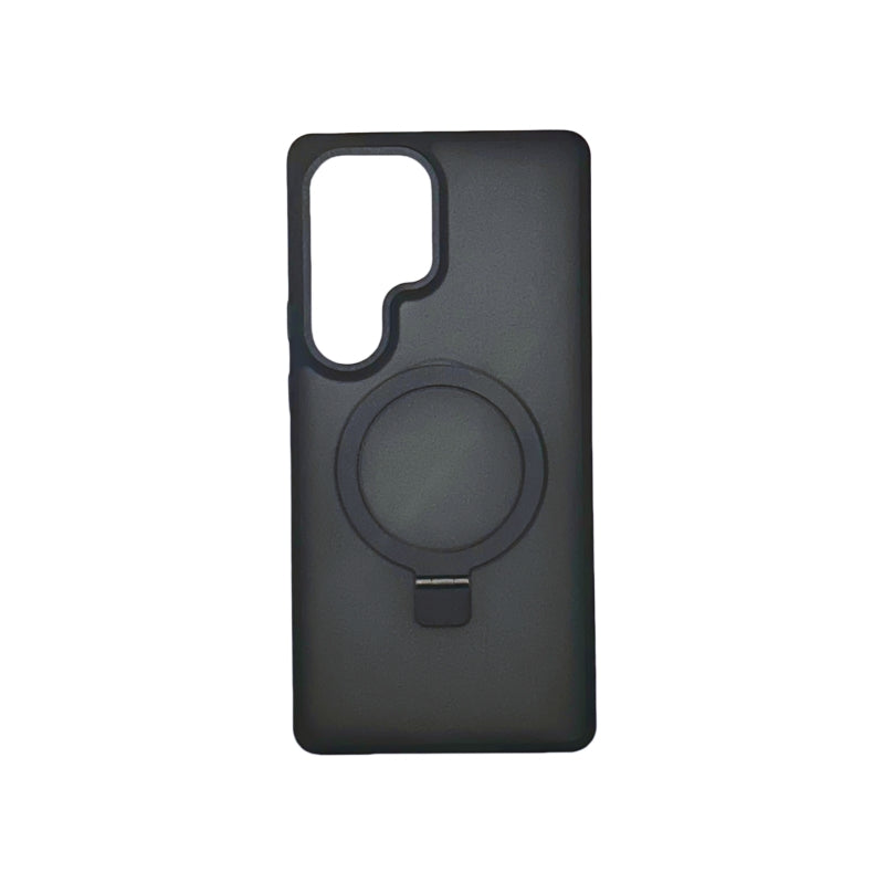 Black Magnetic Sumsung Phone Case With Stand