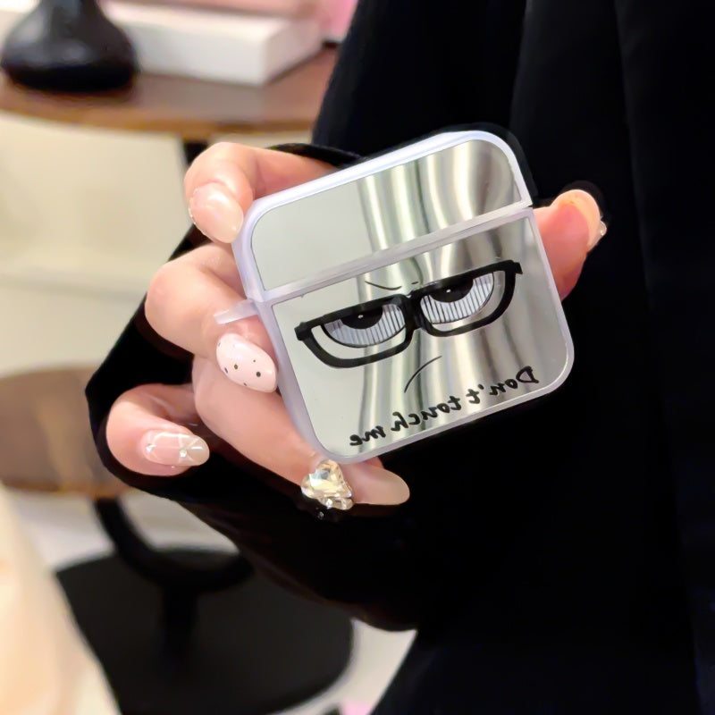 ‘Don't Touch Me’ Mirror AirPods Case With Wrist Strap
