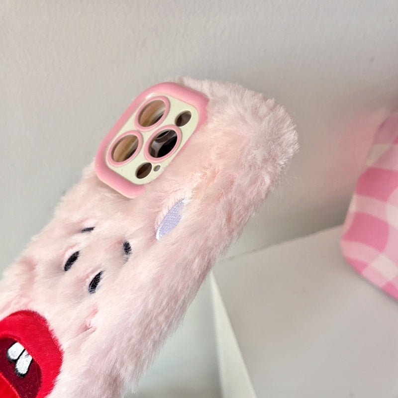 White Goofy Bucktooth Plush iPhone Case