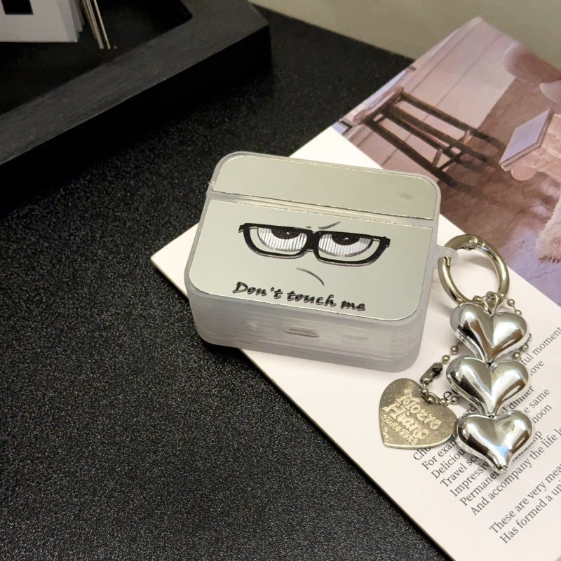 ‘Don't Touch Me’ Mirror AirPods Case With Wrist Strap
