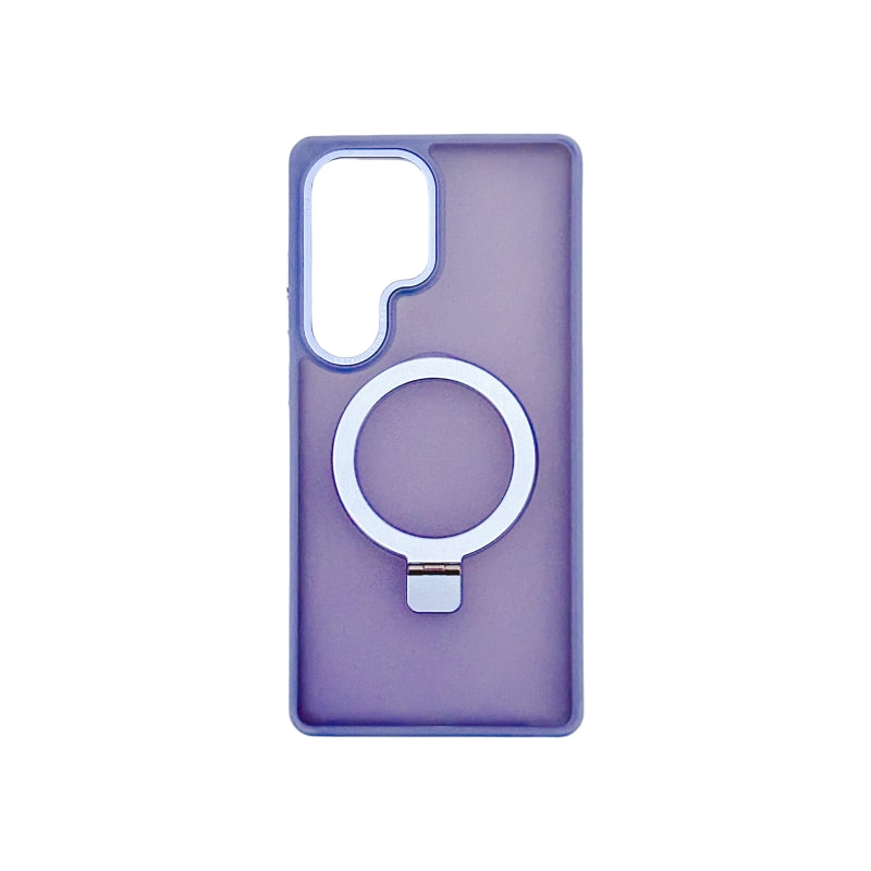 Purple Magnetic Sumsung Phone Case With Stand