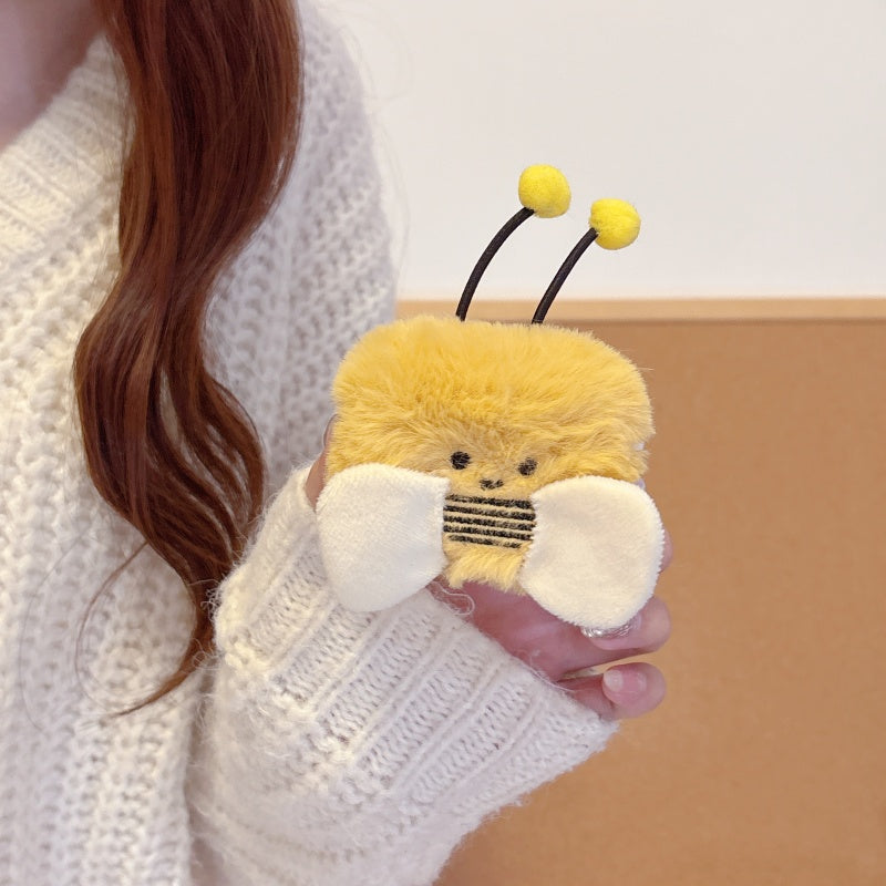 Adorable Bee Fuzzy AirPods Case