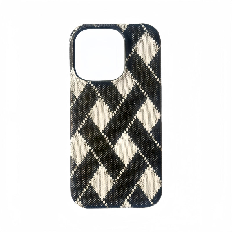 Black Woven iPhone Case