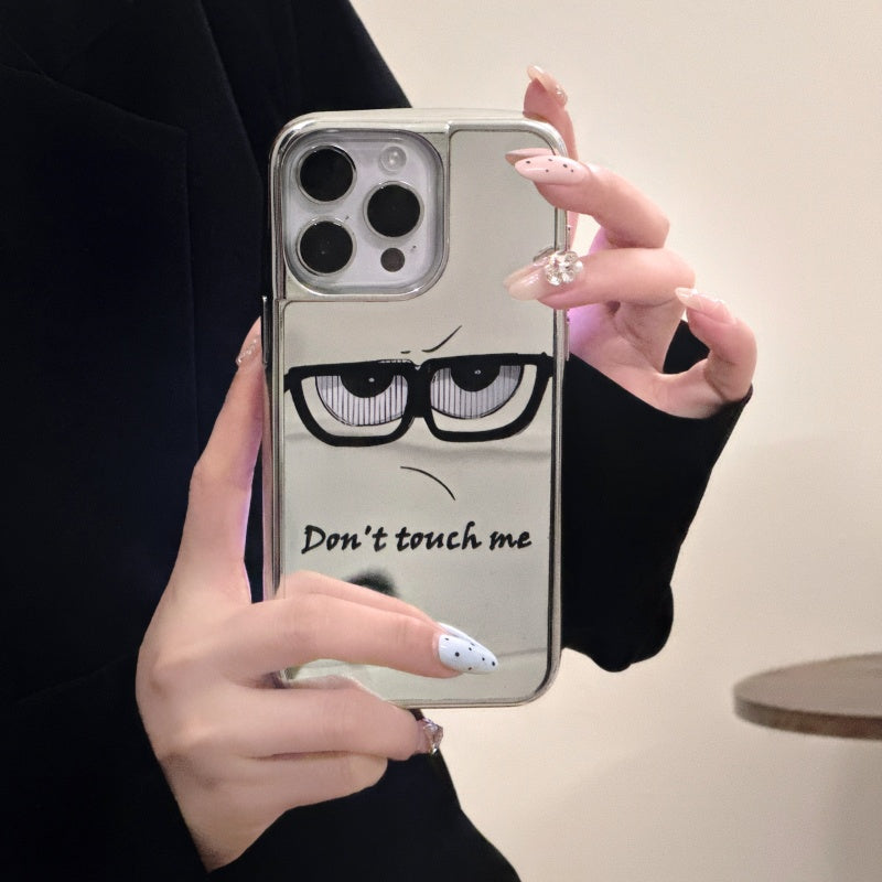 ‘Don't Touch Me’ Mirror iPhone Case