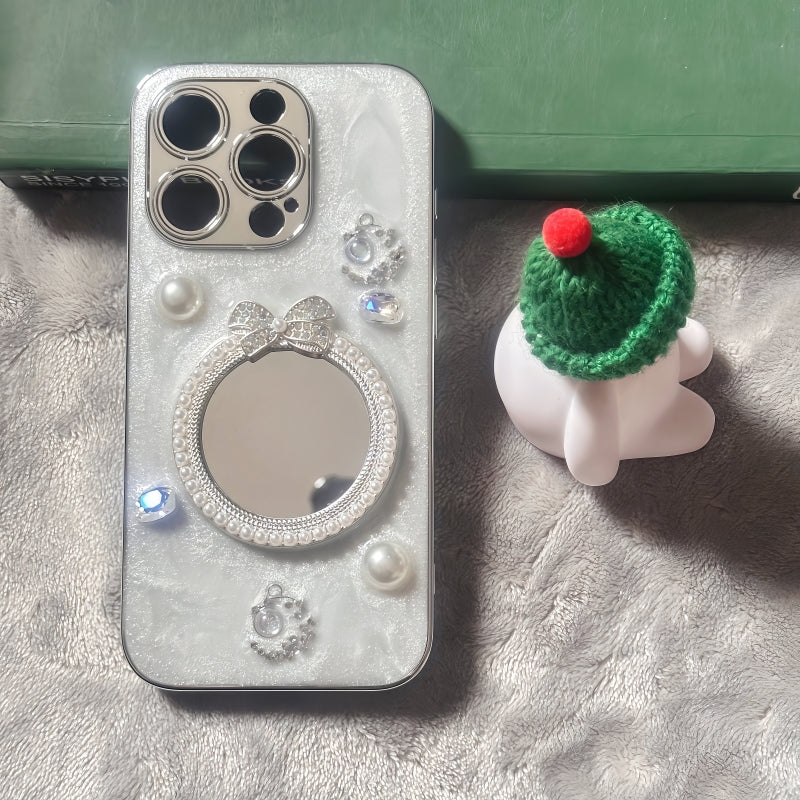 Bow Mirror Glittering iPhone Case