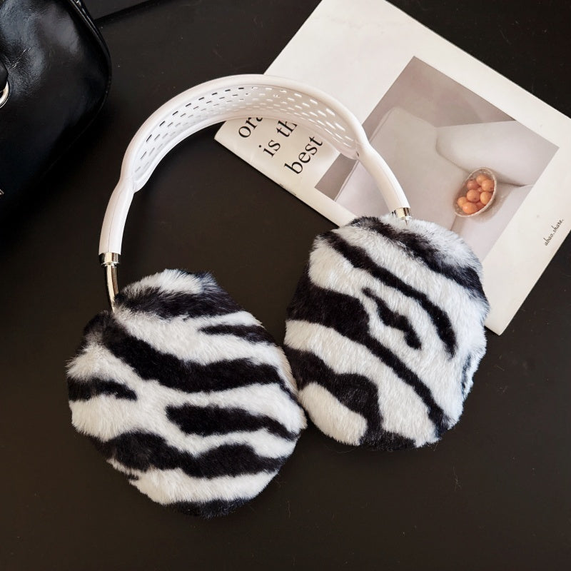 Zebra Print Plush AirPods Max Case