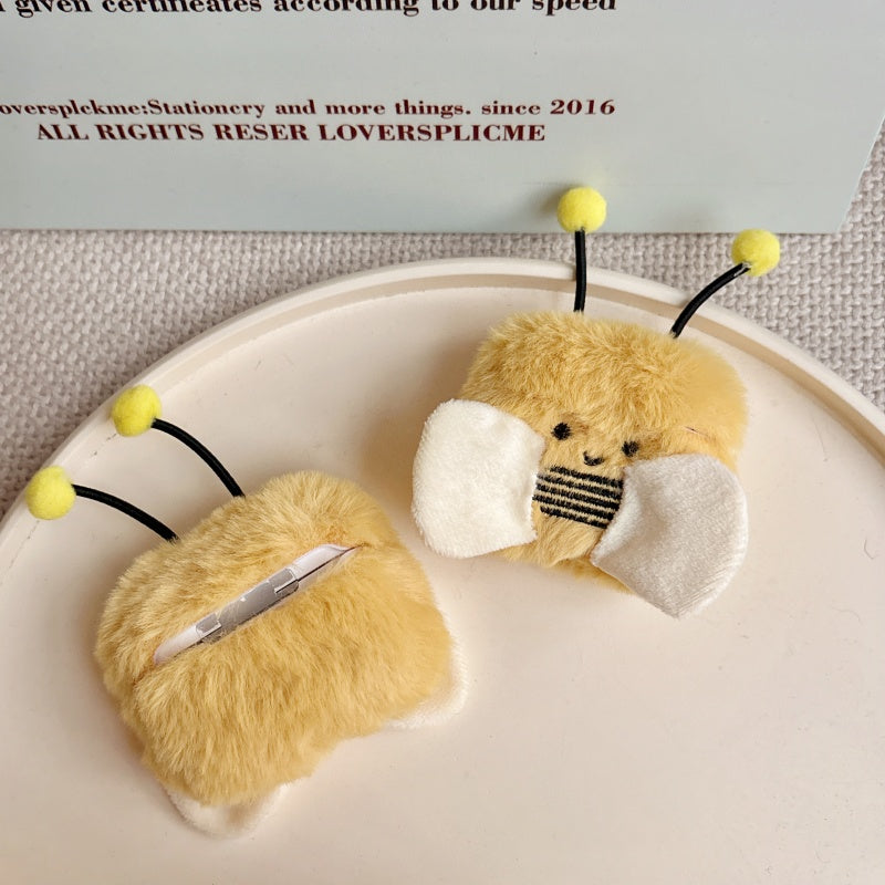 Adorable Bee Fuzzy AirPods Case