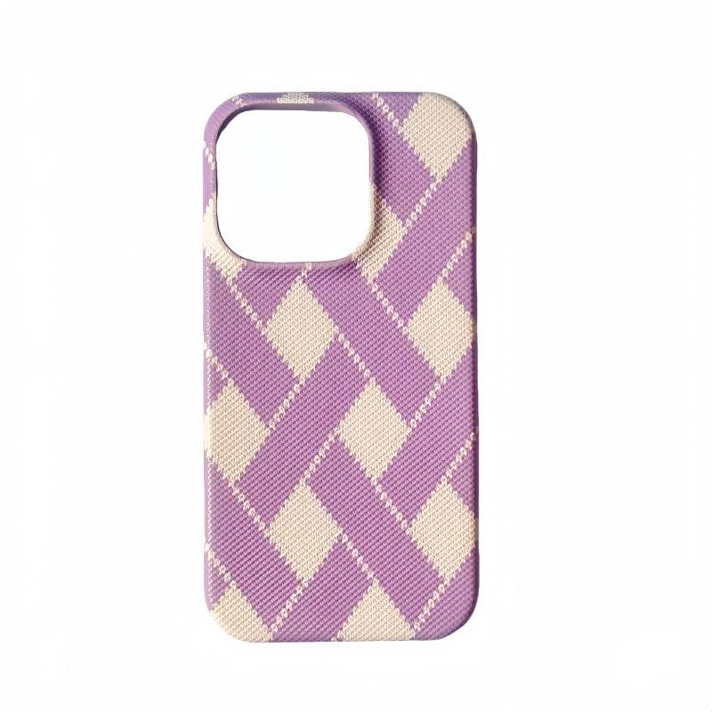 Purple Woven iPhone Case