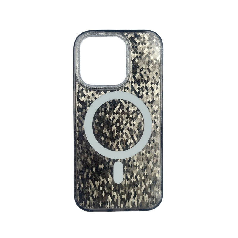 Gray-Black Reflective Magnetic iPhone Case