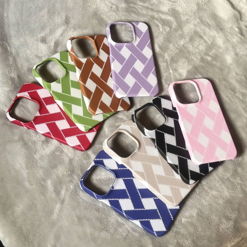 Black Woven iPhone Case