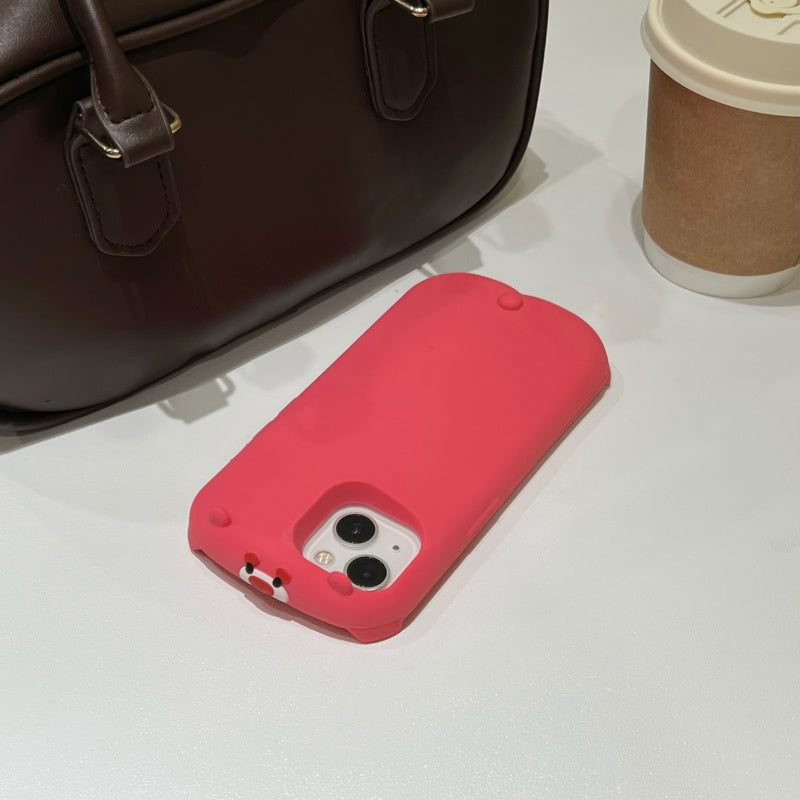 Pancake Lazy Strawberry Bear iPhone Case