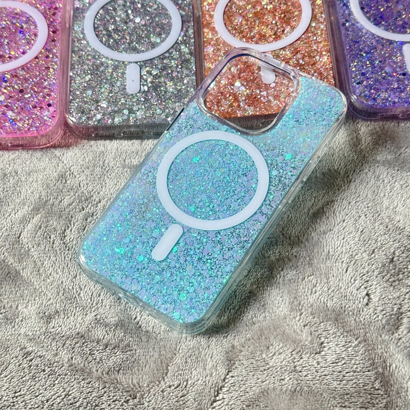 Blue Shiny Magnetic iPhone Case