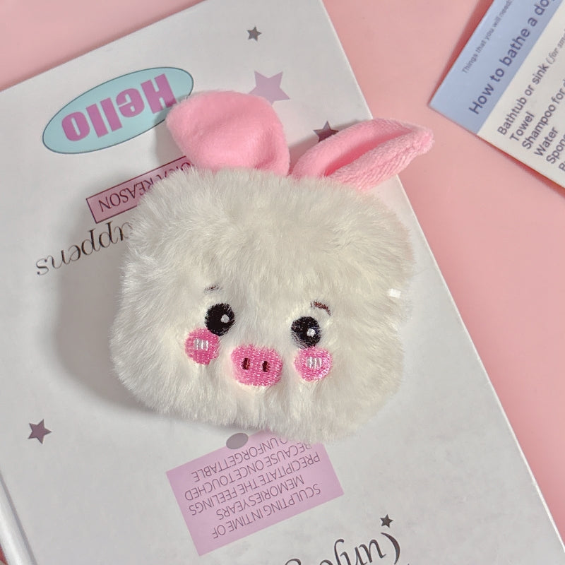 Adorable Little Pig Fuzzy AirPods Case