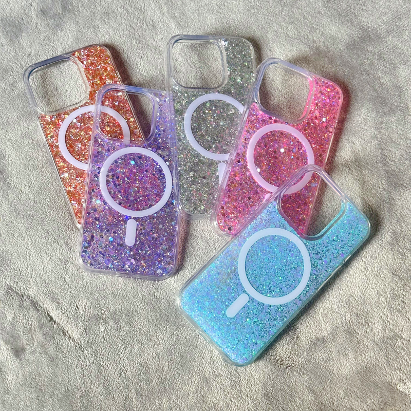 Blue Shiny Magnetic iPhone Case