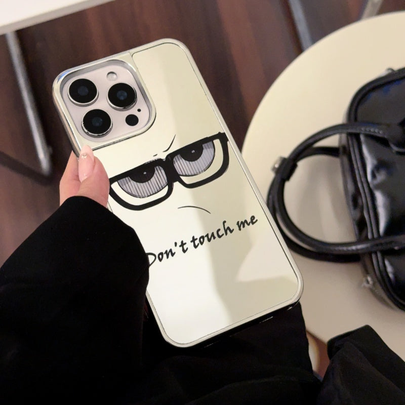‘Don't Touch Me’ Mirror iPhone Case