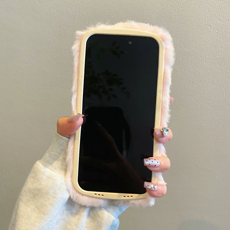 Pink It’s Ok Plush iPhone Case