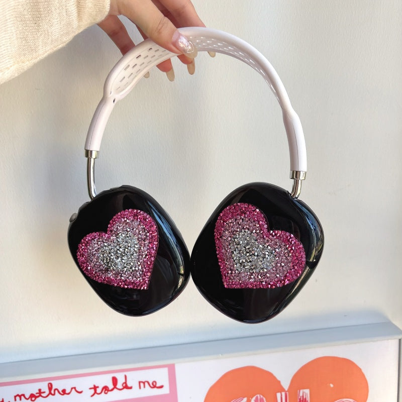 Sparkling Heart White AirPods Max Case