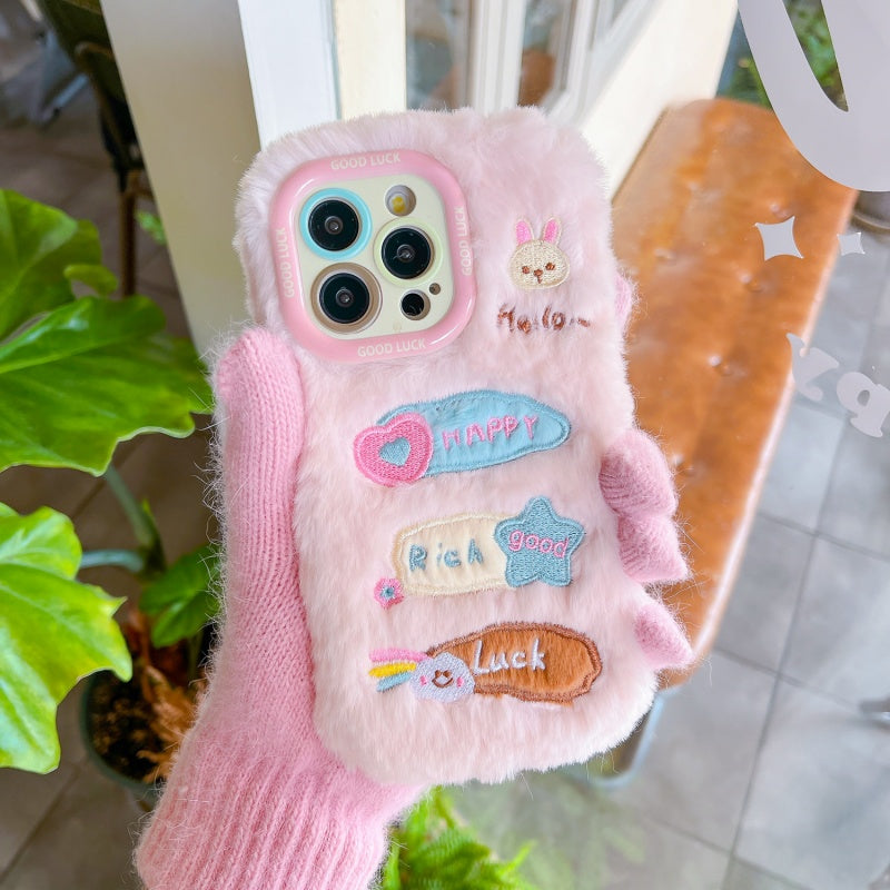 Joy & Fortune Lucky Fuzzy Pink iPhone Case