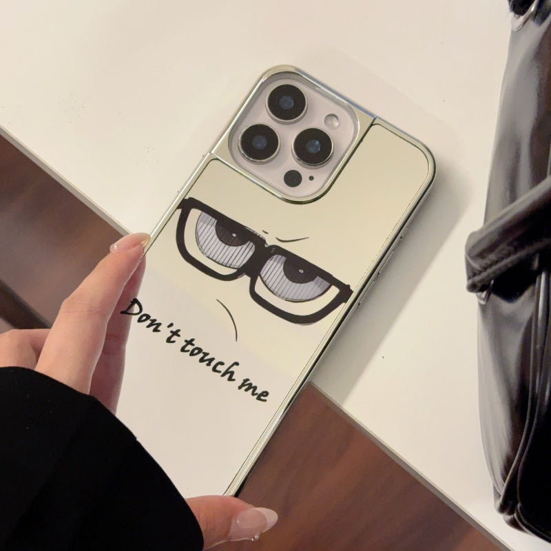 ‘Don't Touch Me’ Mirror iPhone Case