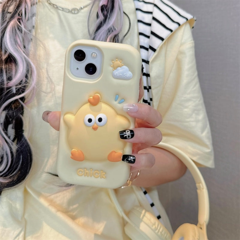 Yellow Press & Pop Chick iPhone Case