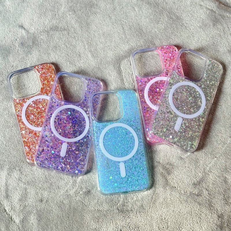 Blue Shiny Magnetic iPhone Case