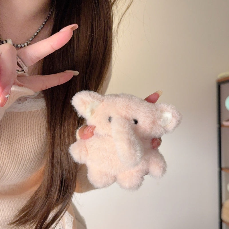 Adorable Plush Baby Elephant AirPods Case